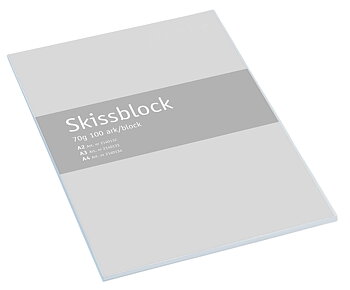 Skissblock A4 transp 80g 50bl