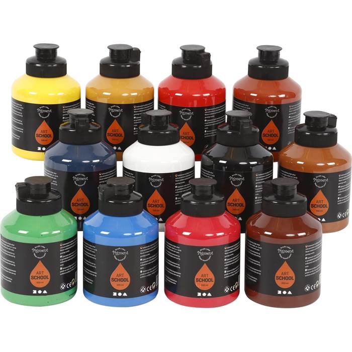 Akrylfärg Pigment 500ml 12/fp - 4