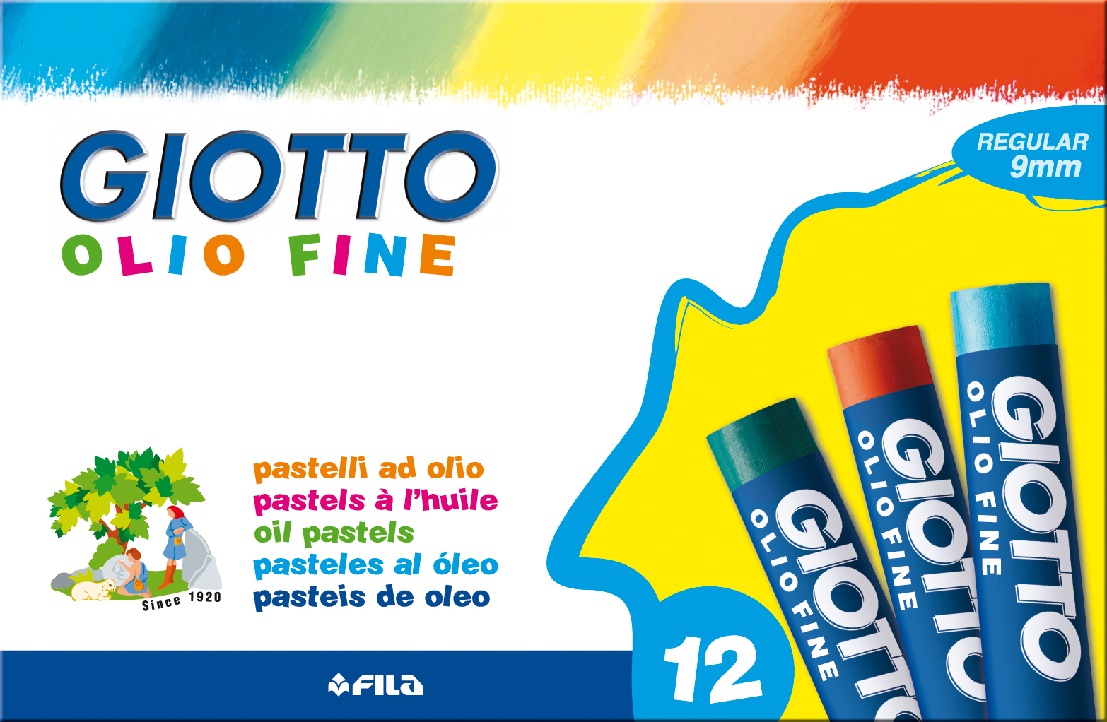 Oljepastellkrita Giotto 12/fp