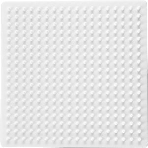 Pärlplatta 9x9cm vit