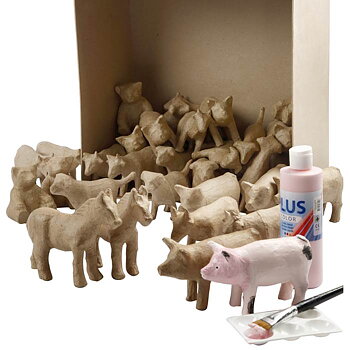 Pappfigurer djur 8-12cm 60/fp