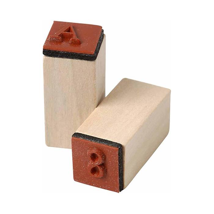Stämpelset alfabetet 13x13mm - 2