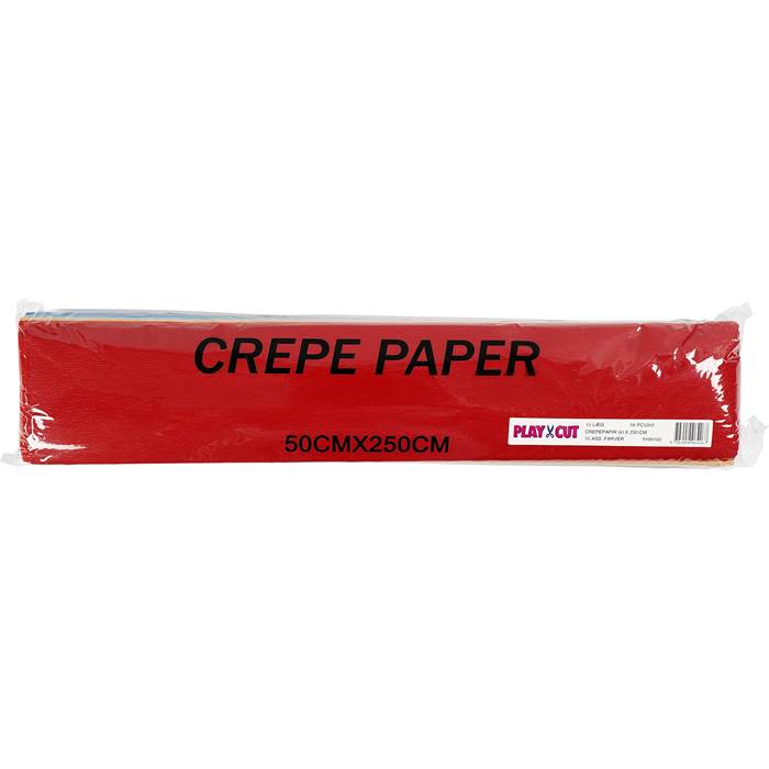Kräppapper 50cmx2,5m mix 15/fp - 2