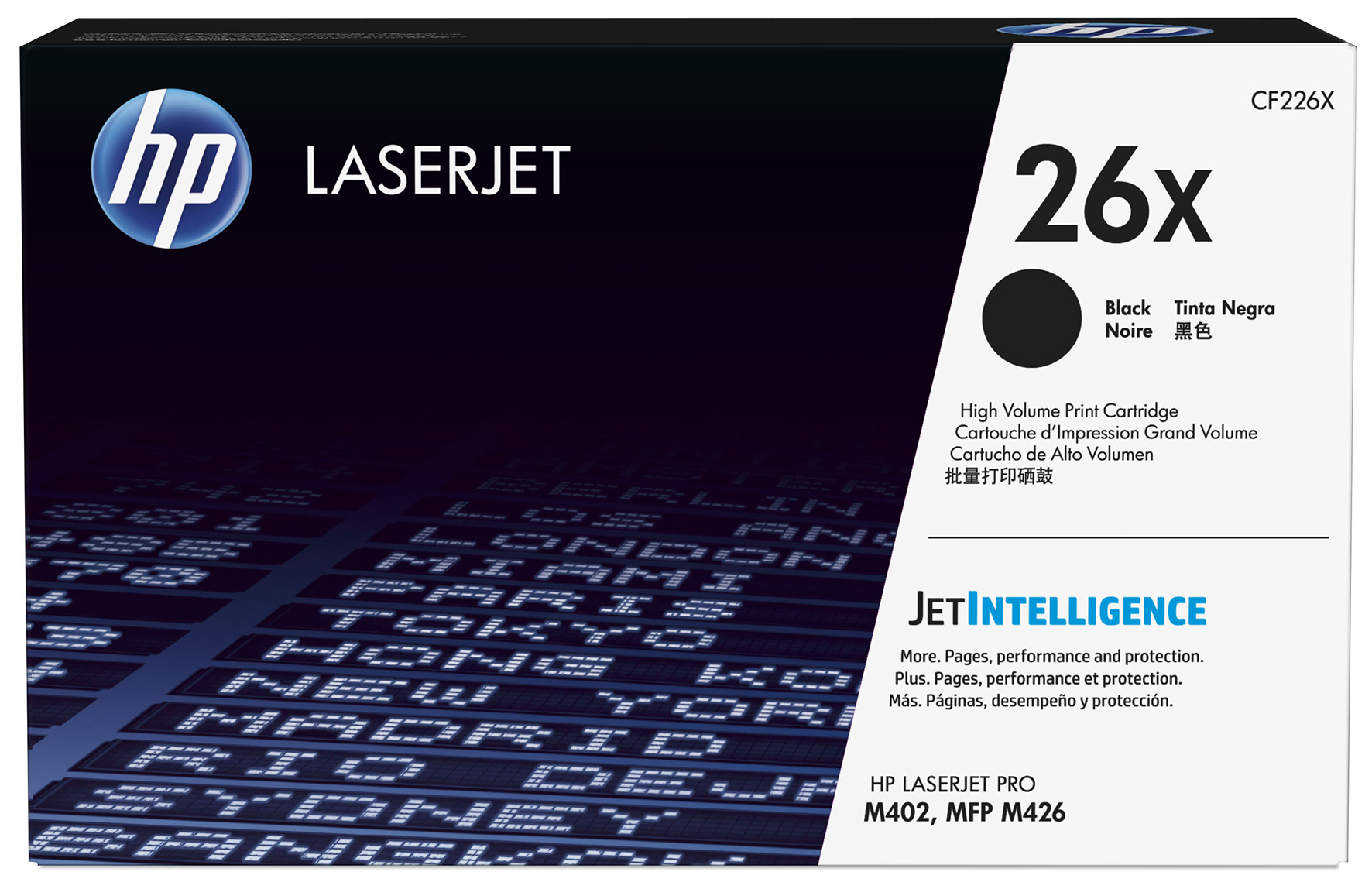 Toner HP 26X CF226X 9k Svart