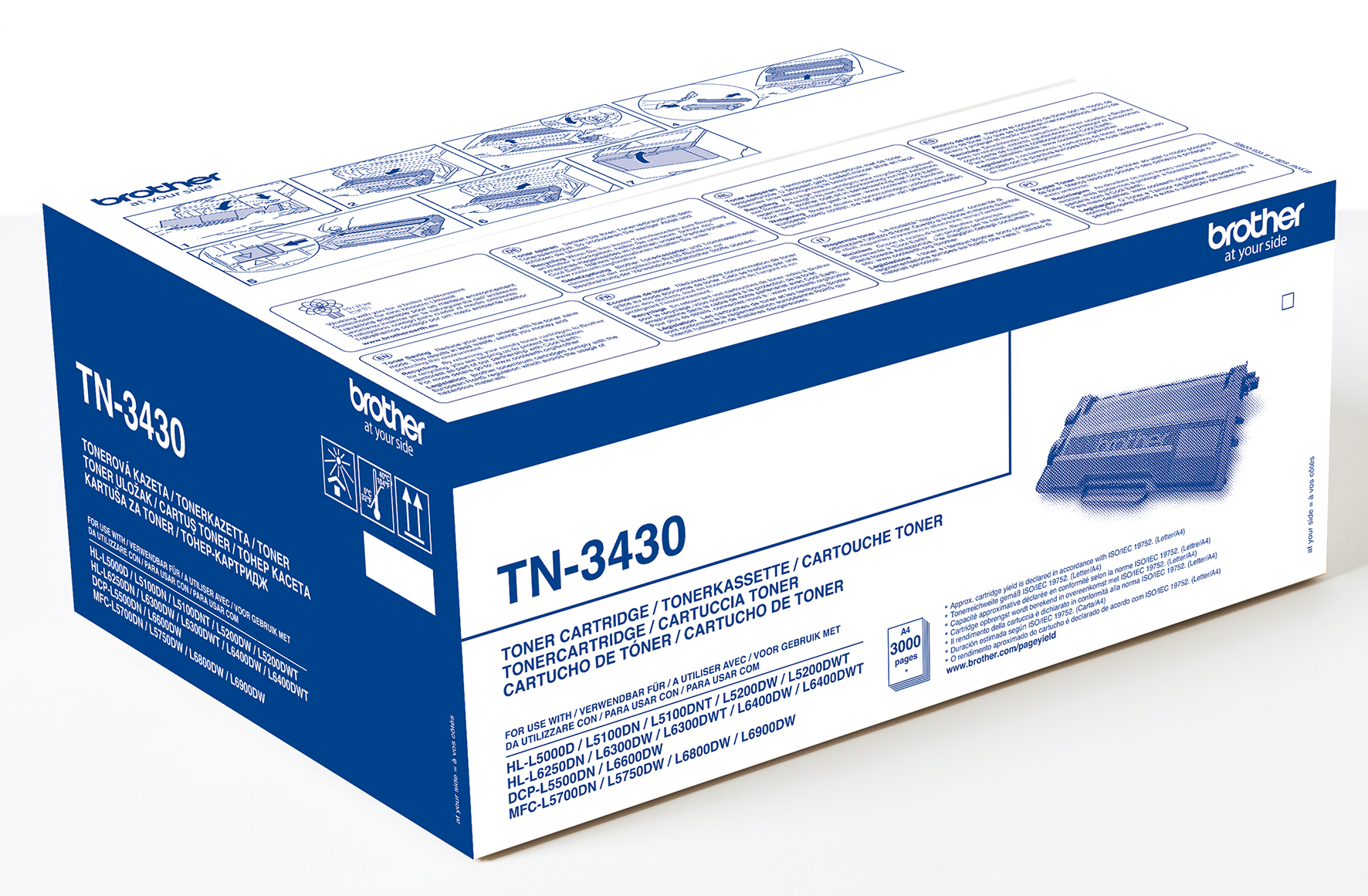 Toner Brother TN3430 3k Svart - 2