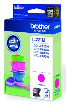Bläck Brother LC221M Magenta