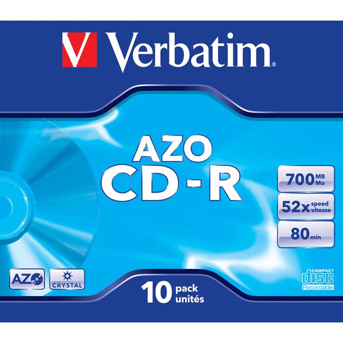 CD-R Verbatim Jewelcase 10/fp - 2