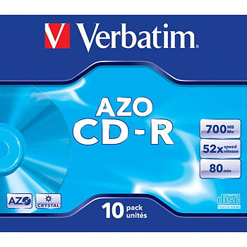 CD-R Verbatim Jewelcase 10/fp