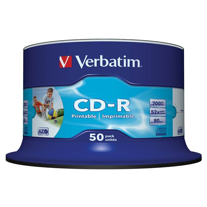 CD-R Verbatim Printable 50/fp - 2