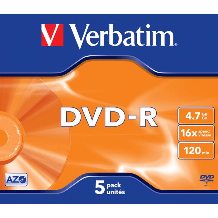 DVD-R Verbatim 16x Jewel 5/fp - 2
