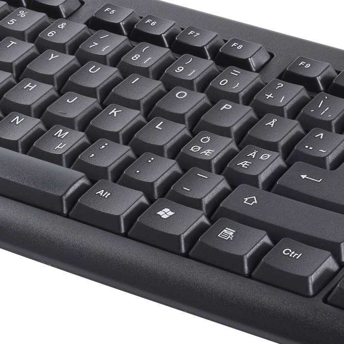 Tangentbord Deltaco USB svart - 3