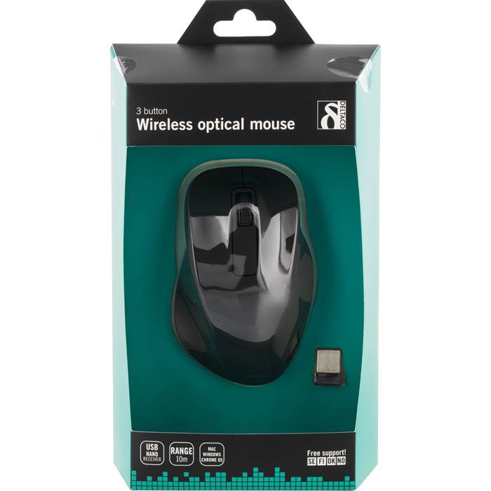 Mus Deltaco trådlös optisk sv - 4