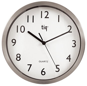 Väggklocka 25cm aluminium