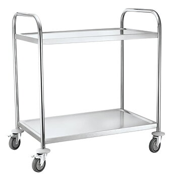 Trolley with 2 shelves