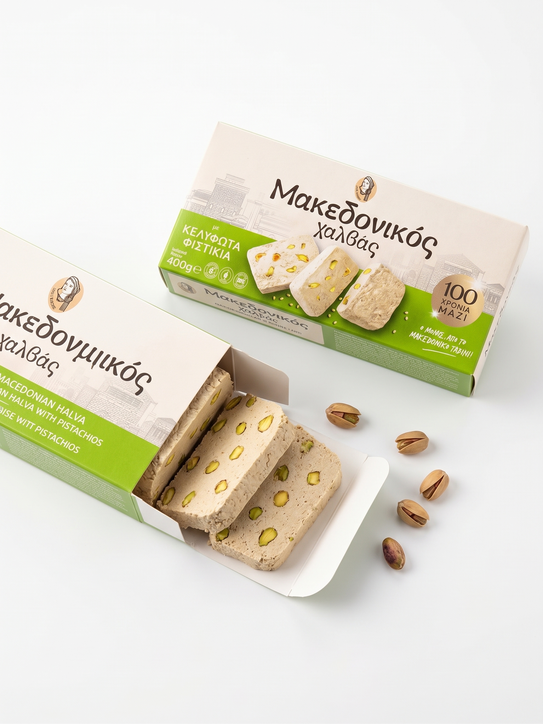Makedonikos Halva with Pistachios 400 g