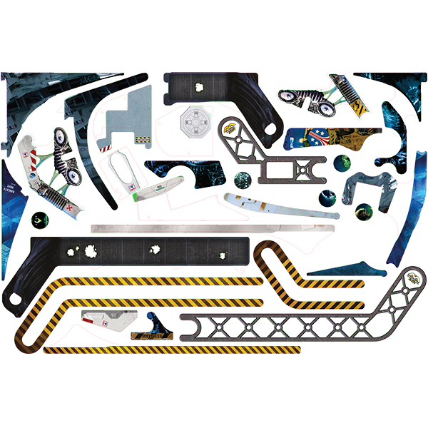 Alien - Komplett plastset  - Pinball Brothers