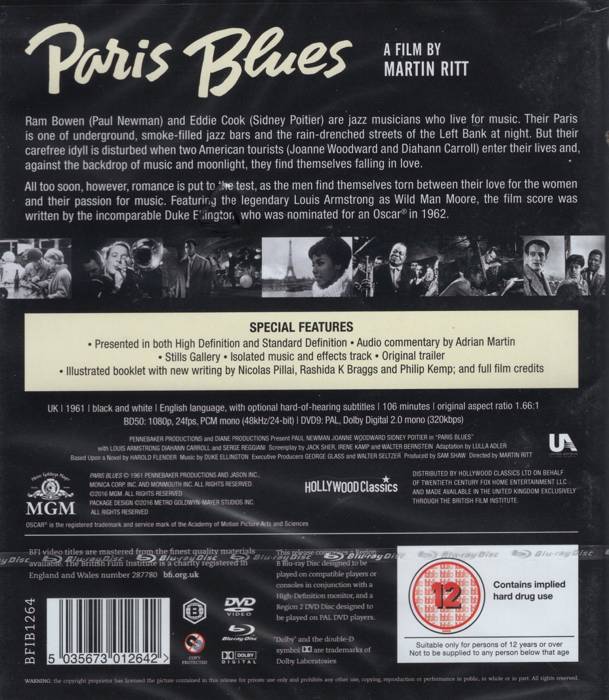 Paris Blues (ej svensk text) (Blu-ray + DVD) - 2