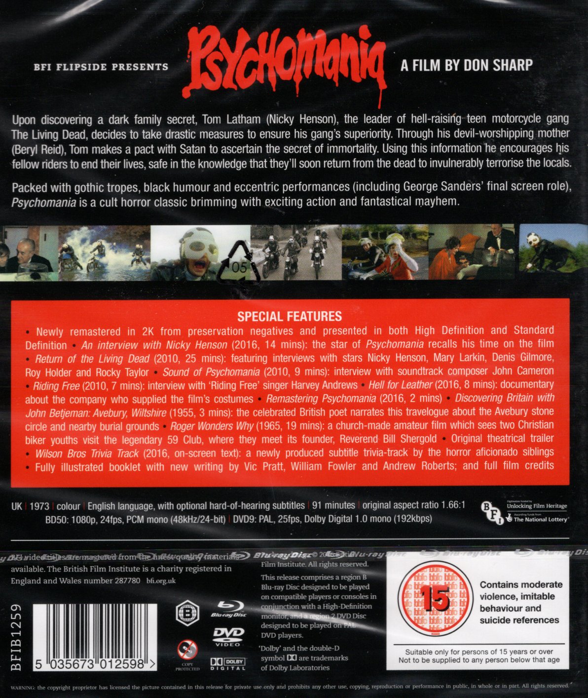 Psychomania (ej svensk text) (Blu-ray + DVD) - 2