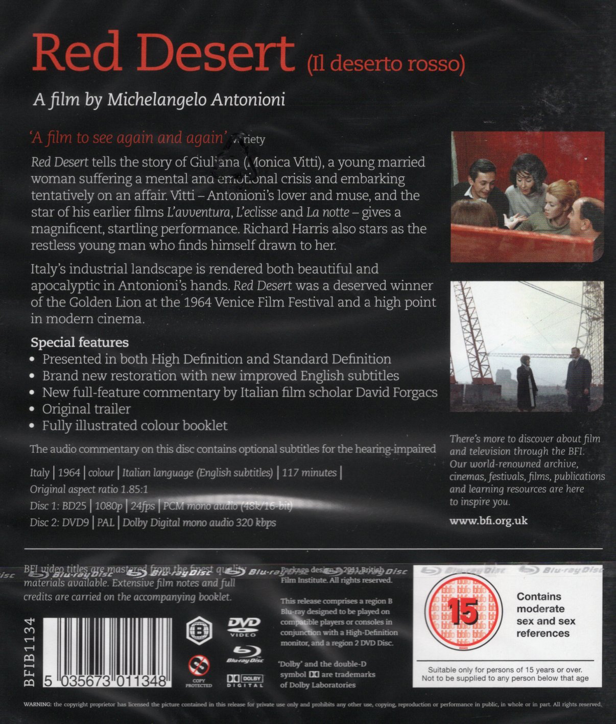 Red Desert (ej svensk text) (Blu-ray + DVD) - 2