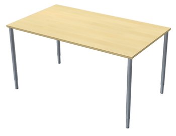 Skrivbord 140x80cm björkmel/si