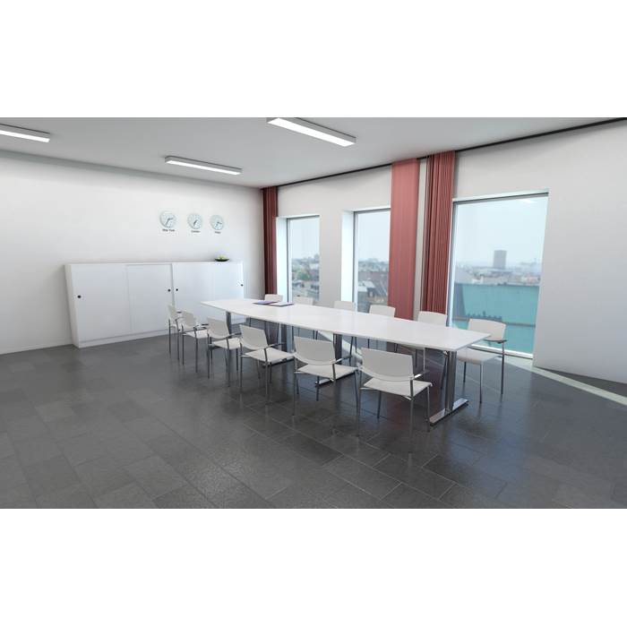 Konferensbord 560x120x80cm vit - 3