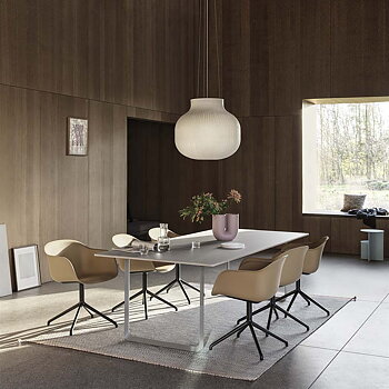Fiber Armchair Swivel Base 