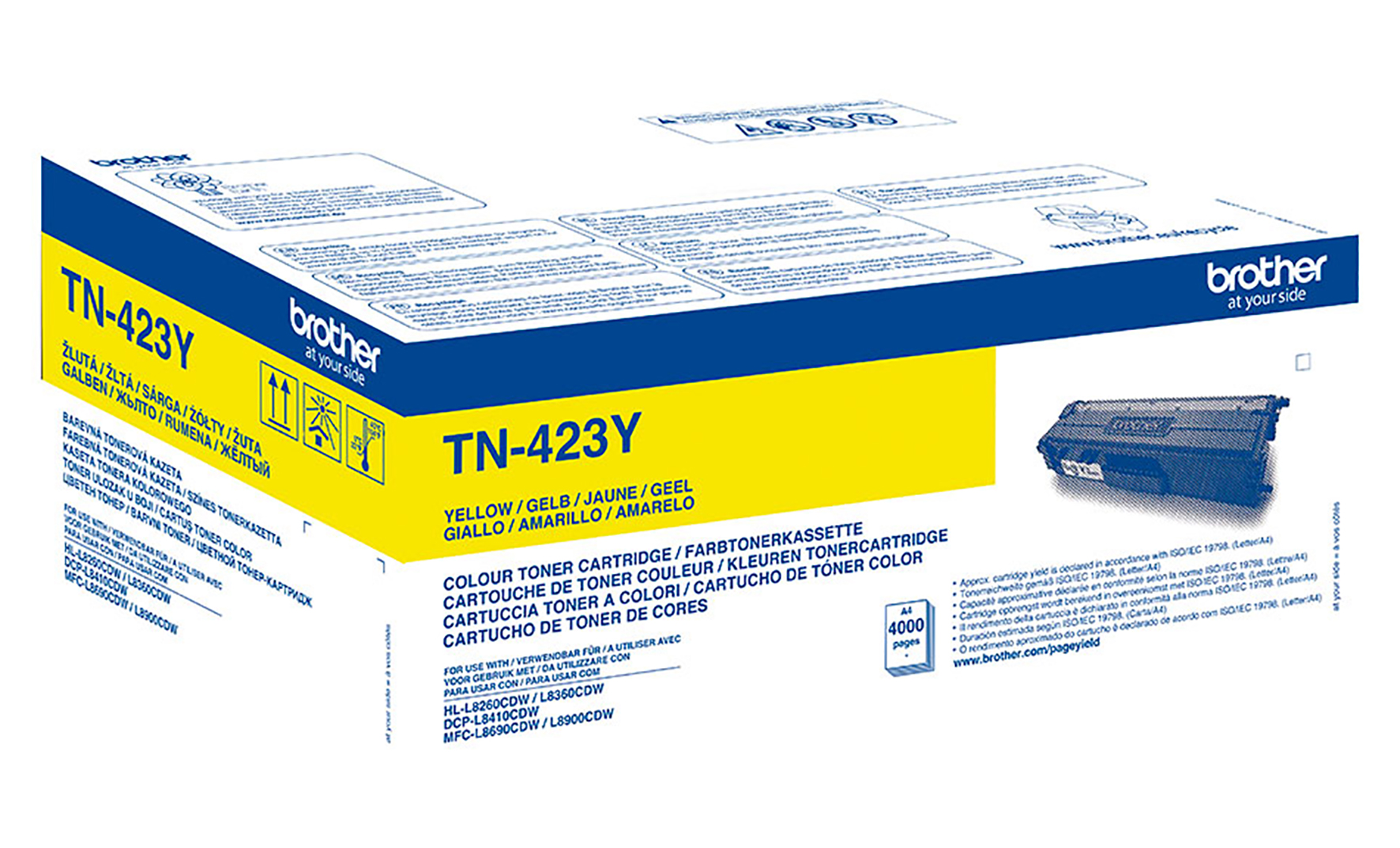 Toner Brother TN423Y 4k gul - 2