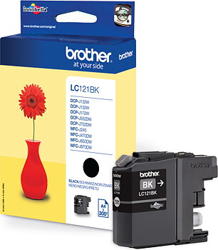 Bläck Brother LC121BK svart