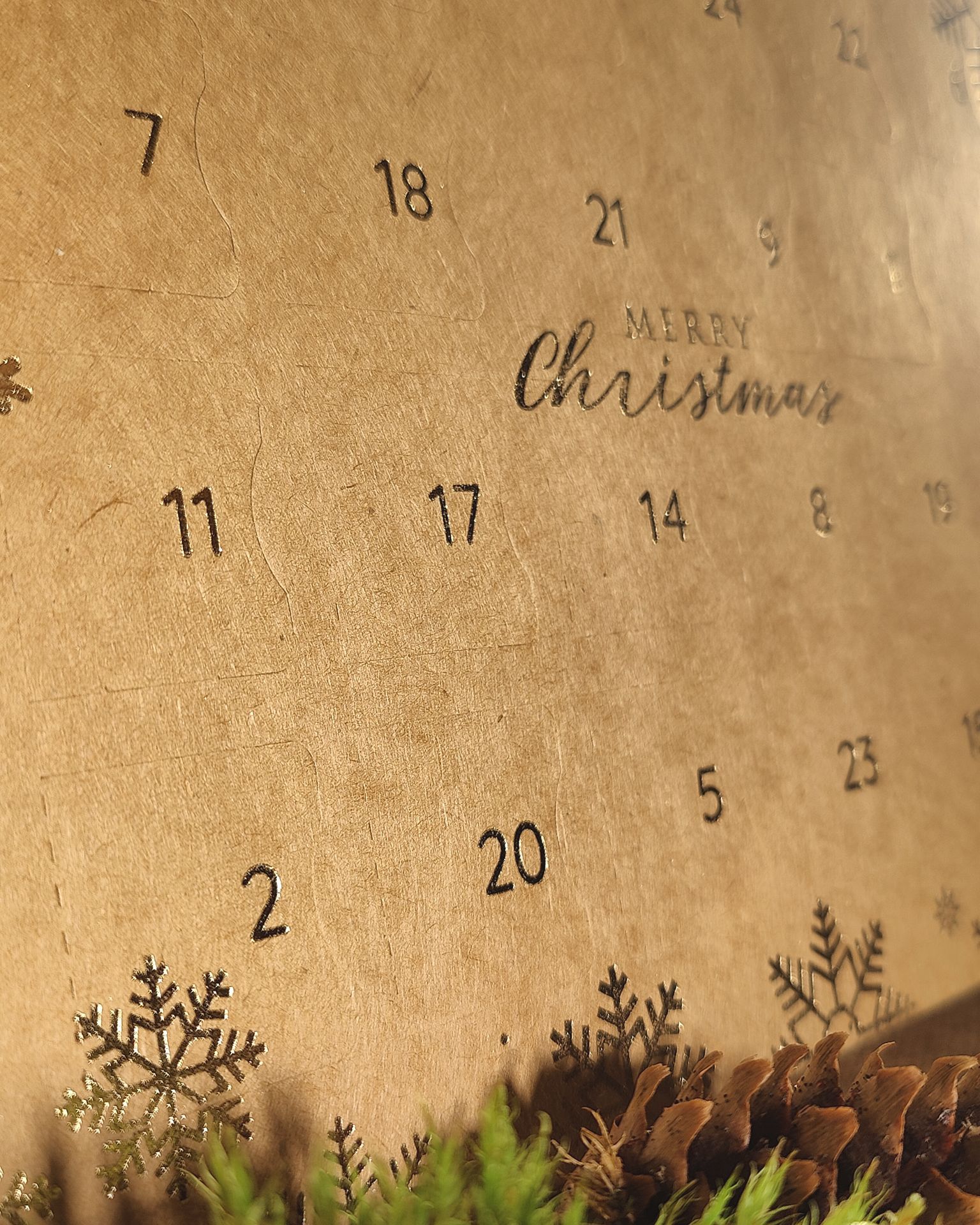 Julekalender premium, snefnug natur - 3