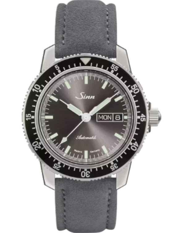 104.014 Sinn 104 St Sa I A grå alcantara läderband
