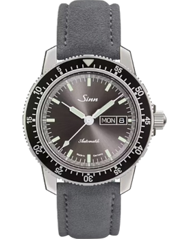 104.014 Sinn 104 St Sa I A grå alcantara läderband