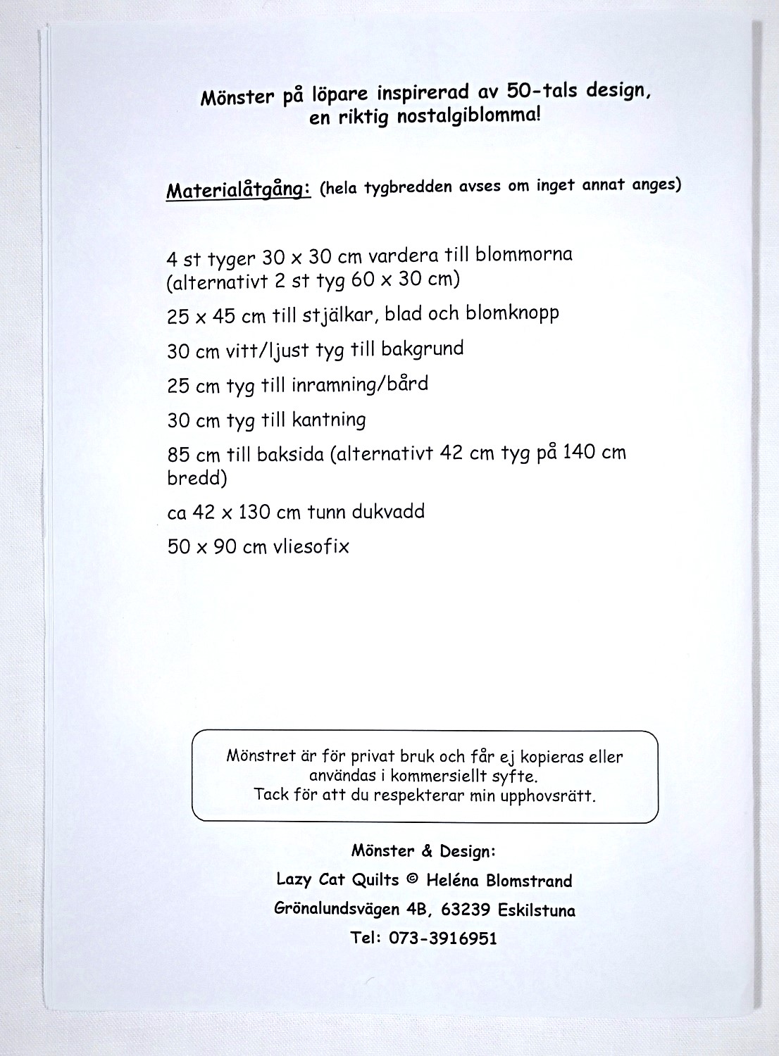 Mönster - Retrolöpare - 2