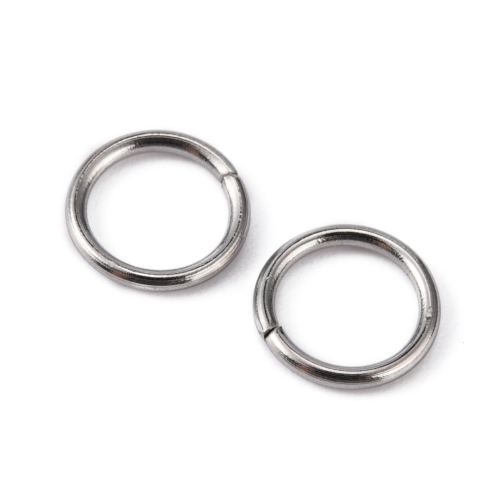 Öppen motring 8 mm rostfritt stål 50 st - 3
