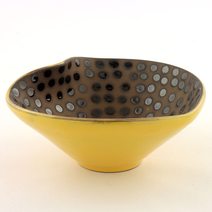 アンナ・リサ・トムソン Marinaシリーズ ドット柄のハート形のボウル  Bowl  1950年 14/6cm