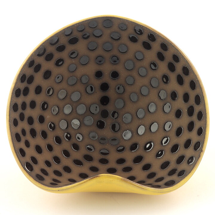 アンナ・リサ・トムソン Marinaシリーズ ドット柄のハート形のボウル  Bowl  1950年 14/6cm