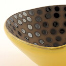 Anna-Lisa Thomson (Marina 1950) Yellow/Brown Heart Bowl with Dots Decor 14/6 cm