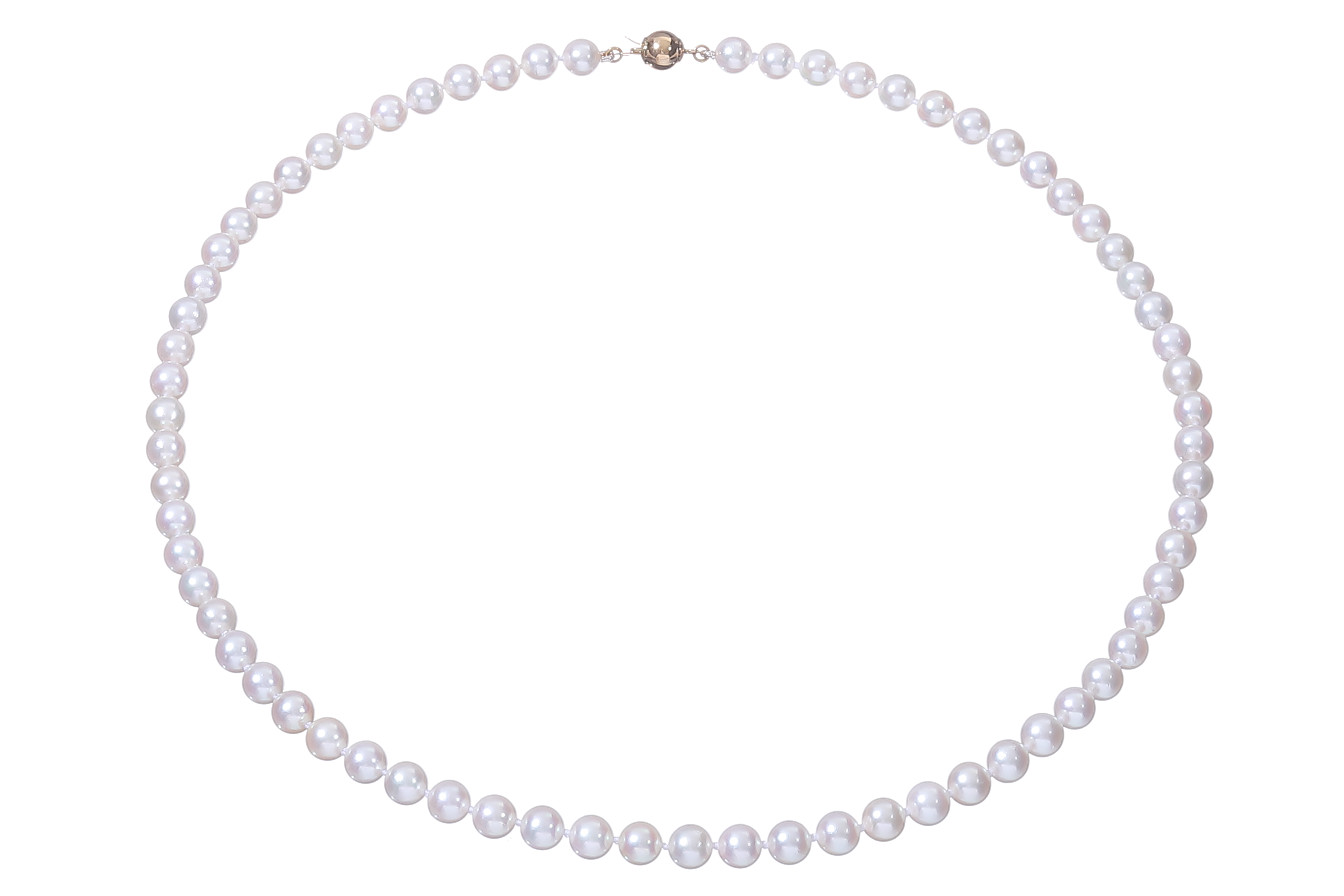 Collar de perlas Akoya de calidad AAA de 5.5-6 mm  con cierre de oro