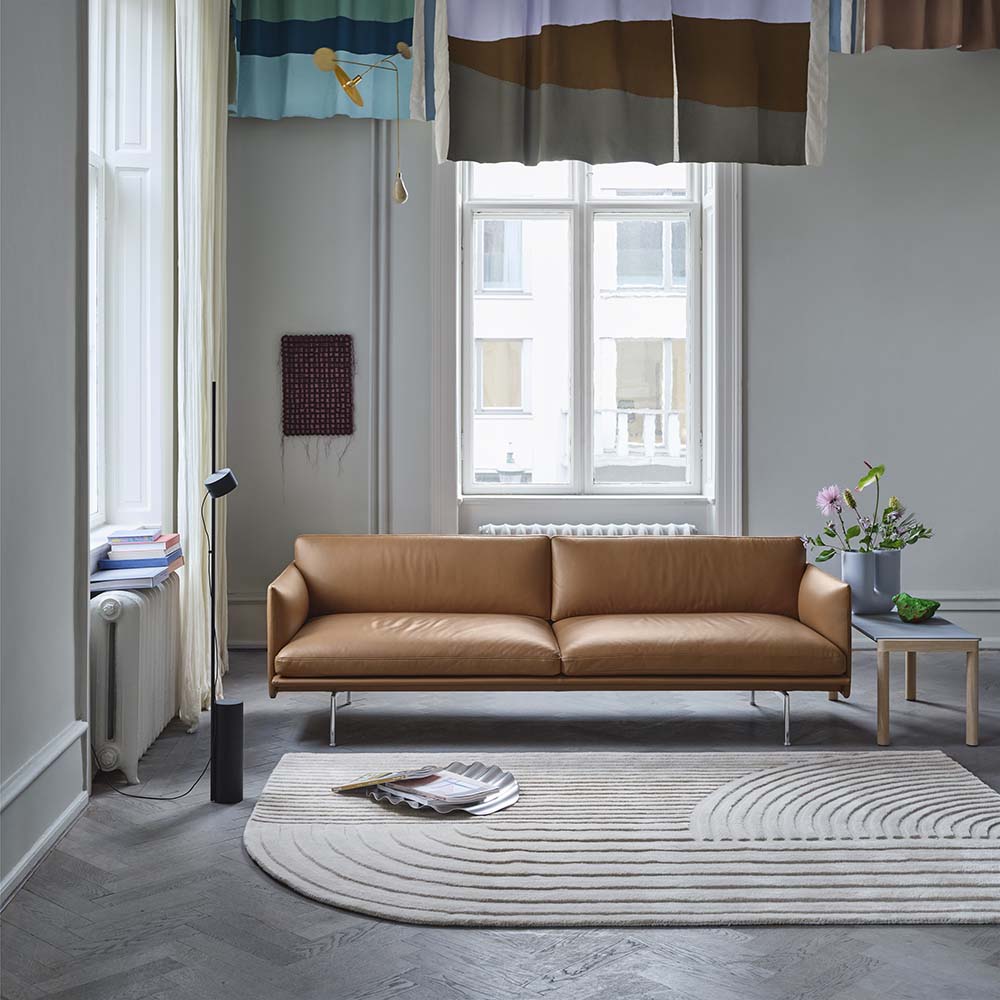 Outline Soffa 3-sits Läder Refine - 2