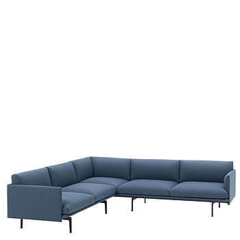 Outline Corner Sofa Fabric/Leather 