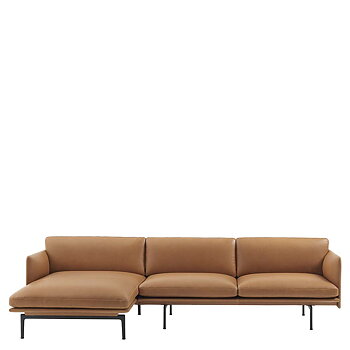 Outline Sofa Chaise Lounge Leather Refine