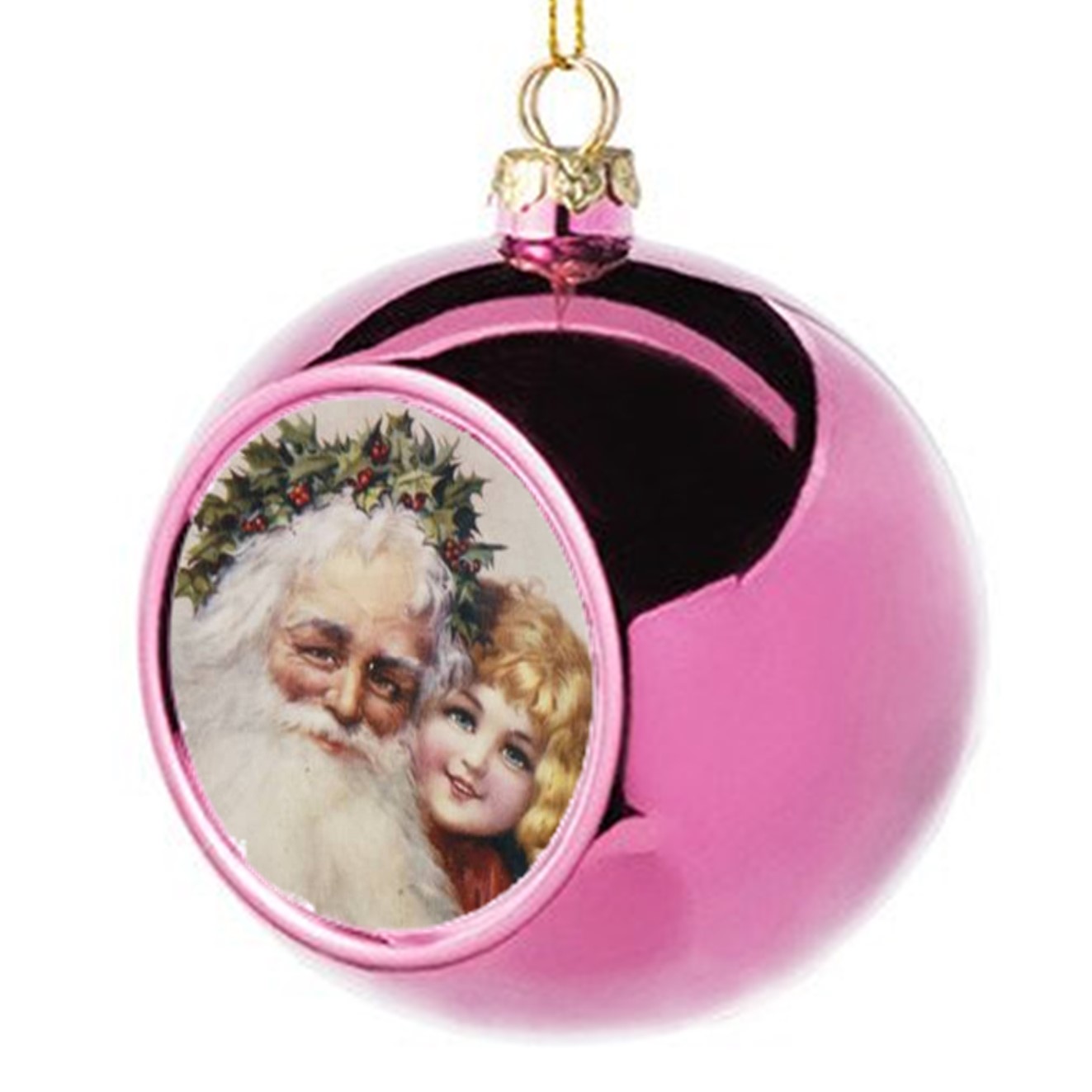 Julekule rosa m/ eget motiv 