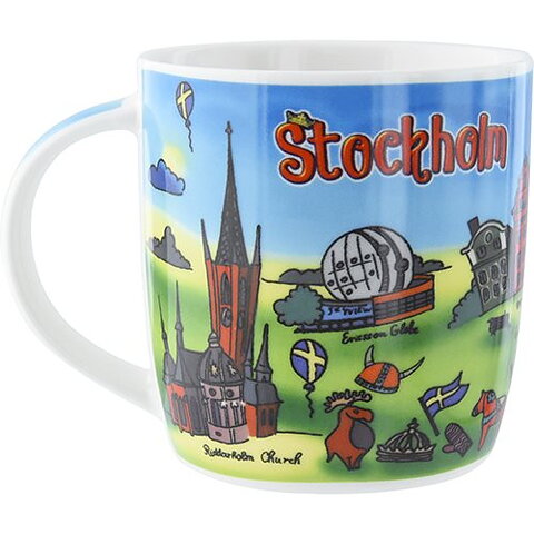 Mug Stockholm Cartoon