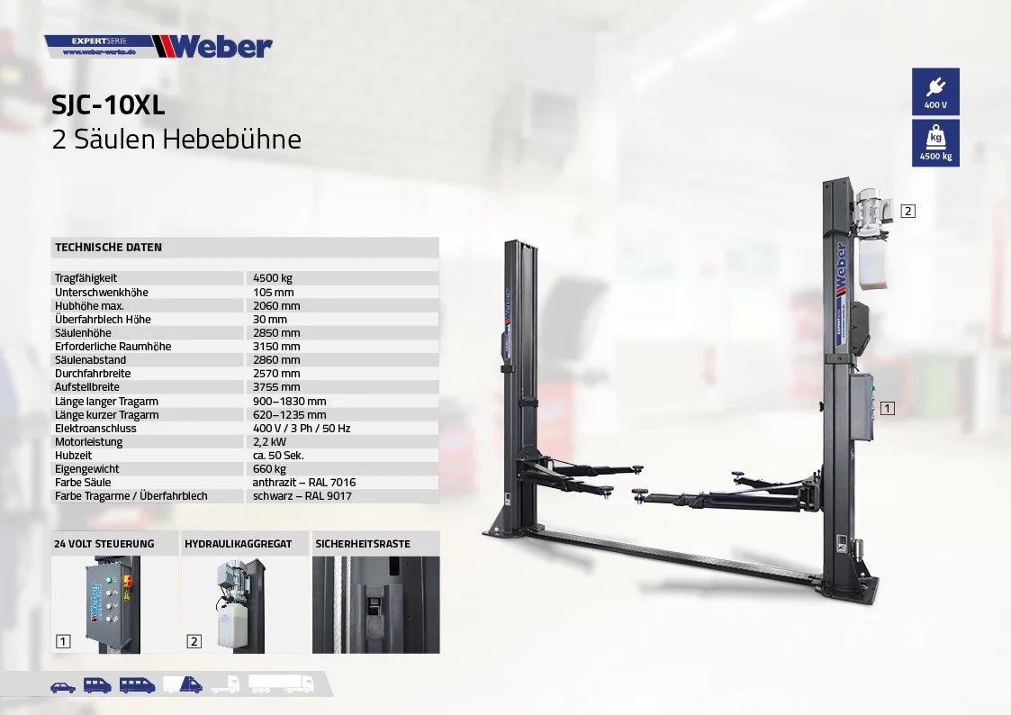 2-Pelarlyft Weber Expert Series SJC-10XL - 5