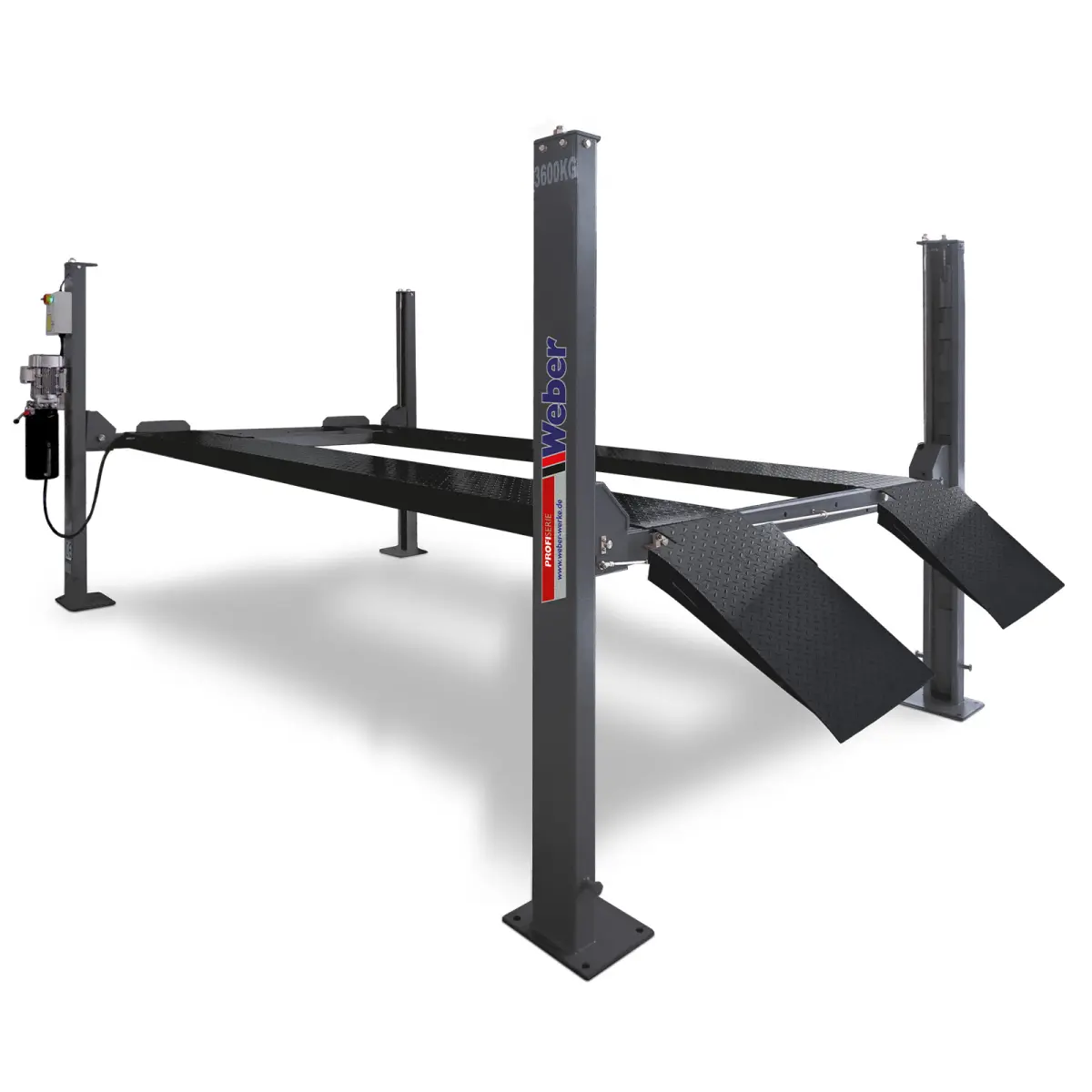 4-pelare Mobil Parkeringslyft Weber Profi-serien Autolift 3.6