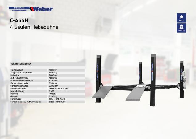 4-Pelarlyft Weber Expert C-455H-serie - 3