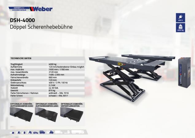 Saxlyft Weber Expert Series DSH-4000 - 2
