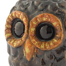 Lars Bergsten (1960s) Brown Swelling Owl 6 cm