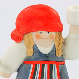 Lisa Larson (Goebel 1987) Candleholder Santa's Wife 16 cm