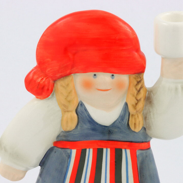 Lisa Larson (Goebel 1987) Candleholder Santa's Wife 16 cm
