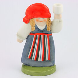 Lisa Larson (Goebel 1987) Candleholder Santa's Wife 16 cm